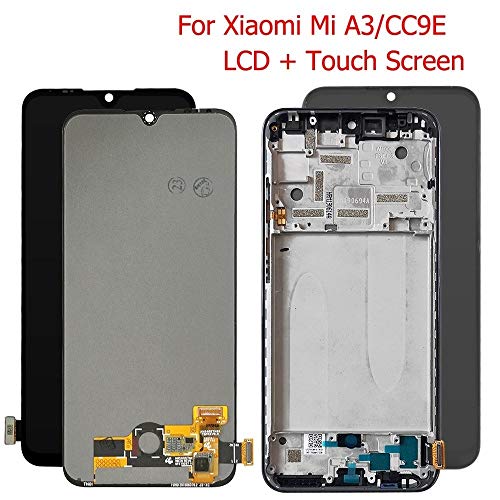 ZUAN AMOLED/TFT Compatible con Xiaomi Mi A3 LCD MIA3 LCD Compatible con Xiaomi MI CC9E reemplazo de la Pantalla de Cristal digitalizador del Sensor Compatible con Xiaomi Mi Pantalla A3