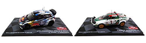 - Set of 2 Cars 1/43 Winner Monte Carlo WRC: R Ogier Polo + Lancia Stratos (Ref: BR1-BR3)