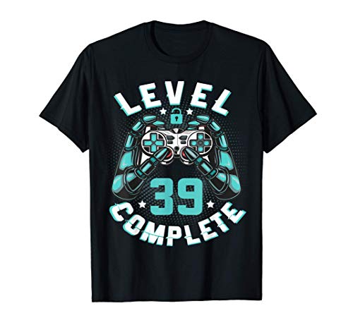 39 Años Cumpleaños videojuego level 39 Complete nacido 1982 Camiseta