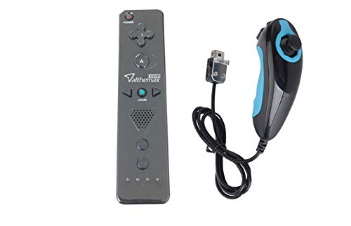 Althemax® Nuevo diseño Antideslizante Antideslizante Comfort Grip remoto más controlador builtin motion plus nunchuk Negro para Nintendo Wii / Wii Mini / Wii U