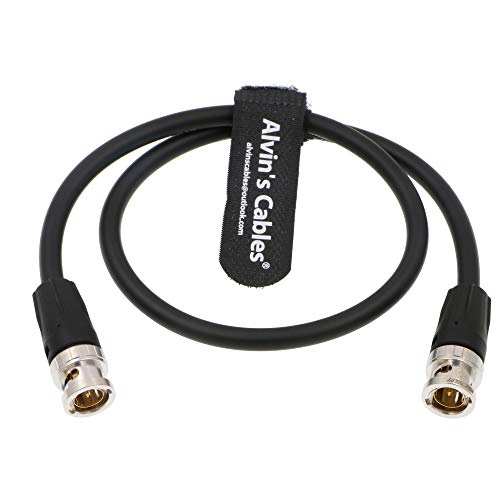 Alvin's Cables BNC Macho a Macho 12G HD SDI Original Cable Coaxial de Video para Cámara de Video 4K Negro 50CM