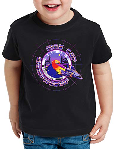 A.N.T. King Cup Champion Camiseta para Niños T-Shirt Captain Falcon fzero, Talla:128