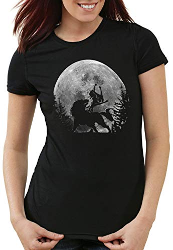 A.N.T. Lobo Link Midna Luna Camiseta para Mujer T-Shirt Twilight Princess, Talla:M