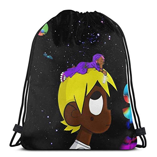 asdew987 Christmas Drawstring Bags The World 2 Lil-U-Z-I=Vert Unisex Drawstring Backpack Sports Bag Rope Bag Big Bag Drawstring Tote Bag Gym Backpack In Bulk