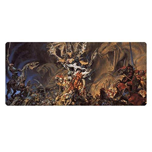 ASDFGH Alfombrilla de Ratón Gaming Mouse Pad World of Warcraft Juego GUAU Grande Teclado Ratón Tablero de Juego Mat Mat Cafe Extended Mousepad for PC de Escritorio Alfombrilla de ratón