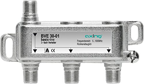 Axing BVE 30-01 - Distribuidor de antena (3 salidas, 5-1000 MHz)