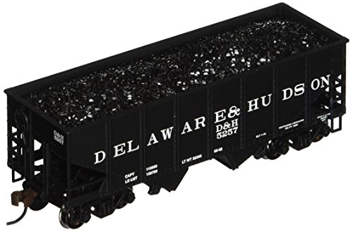 Bachmann Trenes 55-Ton 2-Bay USRA Fuera Braced Hopper con Carga de carbón extraíble – Delaware y Hudson