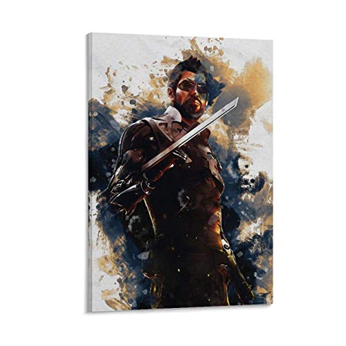 baozou Deus Ex - Póster decorativo para pared, diseño de personajes de juego, 40 x 60 cm