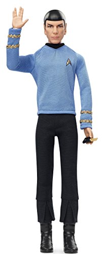 Barbie - Muñeca Fashion, Star Trek 50 Aniversario Mr. Spock (Mattel DGW68)