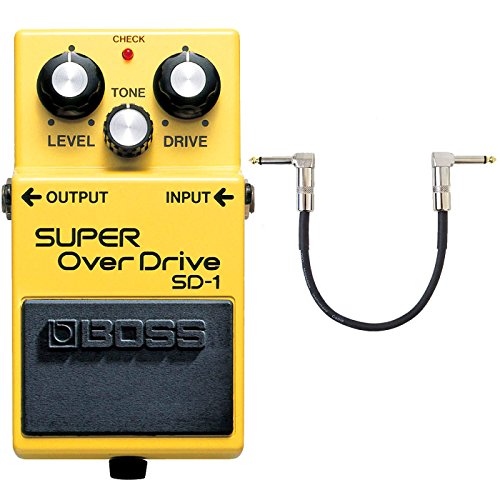 Boss SD-1 Super Overdrive - Pedal y cable de conexión keepdrum (30 cm)