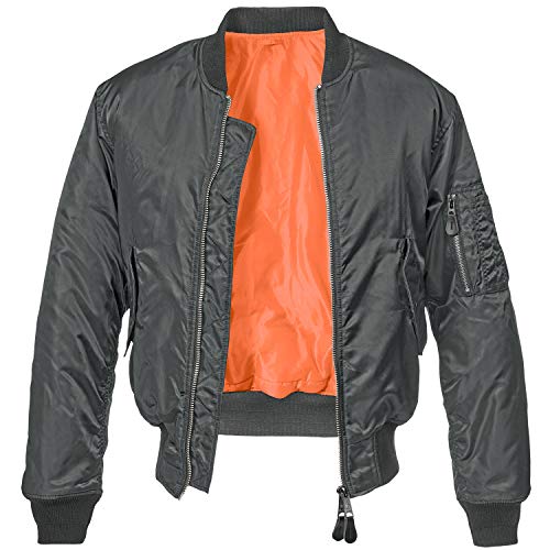 Brandit MA1 Jacke Chaqueta, antracita, M para Hombre