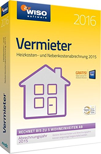 Buhl Data Service WISO Vermieter 2016 - Software de análisis financiero (150 MB, 512 MB, Windows 7 SP1. Windows 8, 8.1, Windows 10, Windows XP SP3, Windows Vista SP2, 1024 MB, Alemán)