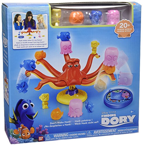 Buscando a Dory - Juego de Mesa No despiertes a Hank, Color Amarillo (Bandai 36655)