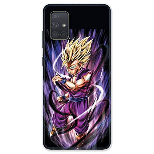 Carcasa para Samsung Galaxy A51 Manga Dragon Ball Sangohan Morado