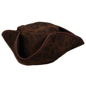 Caribbean Pirate Hat Brown Unisex Pirate Fancy Dress (gorro/sombrero)