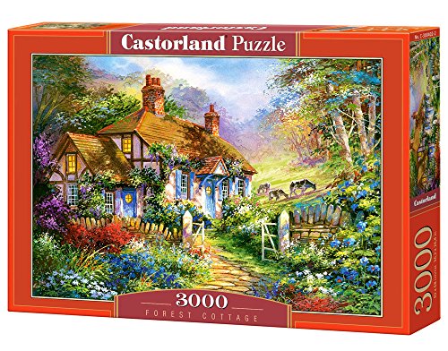 Castorland Forrest Cottage 3000 pcs Puzzle - Rompecabezas (Puzzle Rompecabezas, Hada, Niños y Adultos, Niño/niña, 9 año(s), Interior)