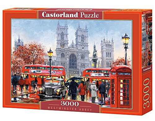 Castorland Westminster Abbey 3000 pcs Puzzle - Rompecabezas (Puzzle rompecabezas, Ciudad, Niños y adultos, Niño/niña, 9 año(s), Interior) , color/modelo surtido