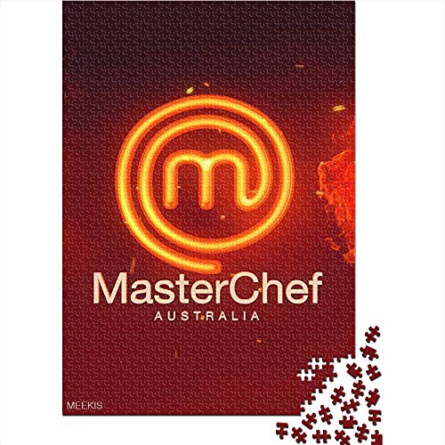 CELLYONE 1000 Piezas de Rompecabezas para Adultos Masterchef Australian TV Show Poster Puzzle clásico 1000 Divertido Rompecabezas para Adultos 1000 Piezas 52x38CM(1000pcs)