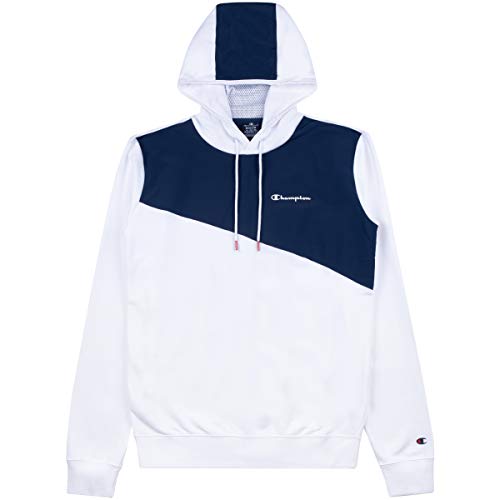 Champion Men Hoodie Hooded Sweatshirt 214237, Talla:S, Color:Wht/mnb