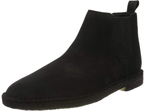 Clarks Originals Desert Chelsea, Botas Hombre, Negro (Black SDE Black SDE), 45 EU