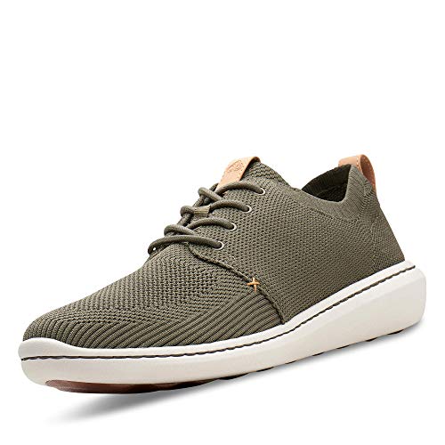 Clarks Step Urban Mix, Zapatillas Hombre, Verde Khaki, 42.5 EU