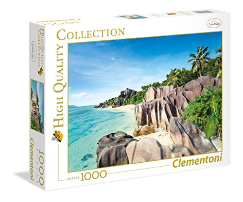 Clementoni- Paradise Beach Puzzle 1000 Piezas Playa Paraiso, Multicolor, pezzi (39413.5)