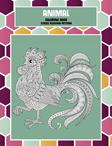 Coloring Book Animal Stress Relieving Pattern