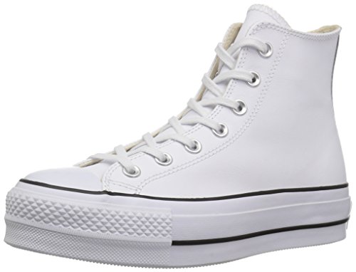 Converse Chuck Taylor CTAS Lift Clean Hi, Zapatillas Altas Mujer, Blanco (White/Black/White 102), 40 EU