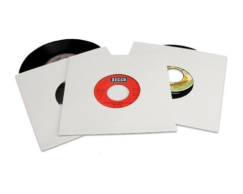 CUIDATUMUSICA 10 Fundas/Carpetas Exteriores de Carton para Discos de Vinilo Single 7" (Los Discos pequeños) - Marca Cuida Tu Musica - Ref. 2491