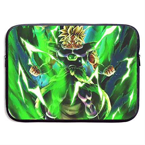 Cute Bi Funda para Portátil Funda para Bolsa Broly Dragon Ball Funda de Tela Resistente Al Agua Funda para Portátil 15 Pulgada