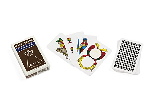 Dal Negro - Napoletane Italia-Estuche marrón Cartas de Juego regionales, Multicolor, 010069