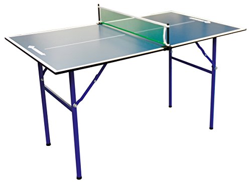 Donic-Schildkröt 838579 Mesa de Tenis de Mesa Midi XL, 120 x 70 x 68 cm, jardín pequeño o el hogar, Azul