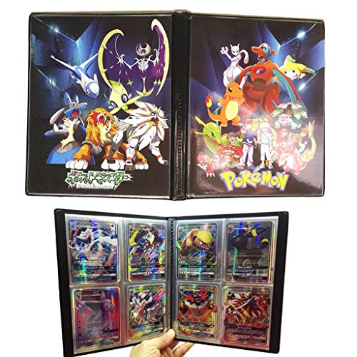 Dorara Tarjeta de Comercio Álbum, GX y EX Cartas Pokemon Álbum, Carpeta Cartas Pokemon, Album Pokemon Puede acomodar 80 Tarjetas Individuales o 160 Tarjetas Dobles (Baby Elf)