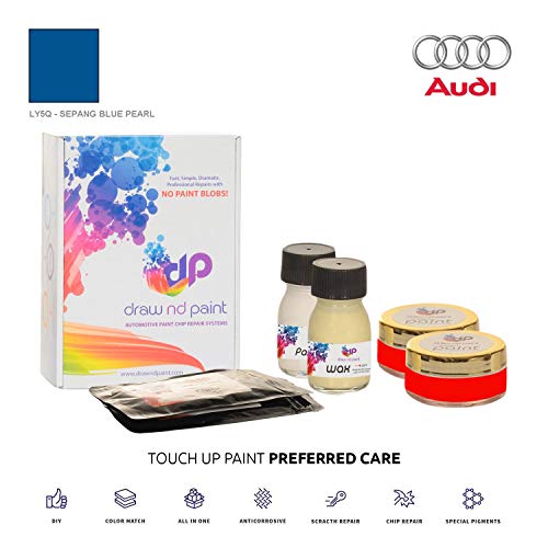 DrawndPaint for/Audi Q7 / SEPANG Blue Pearl - LY5Q / Touch-UP Sistema DE Pintura Coincidencia EXACTA/Preferred Care