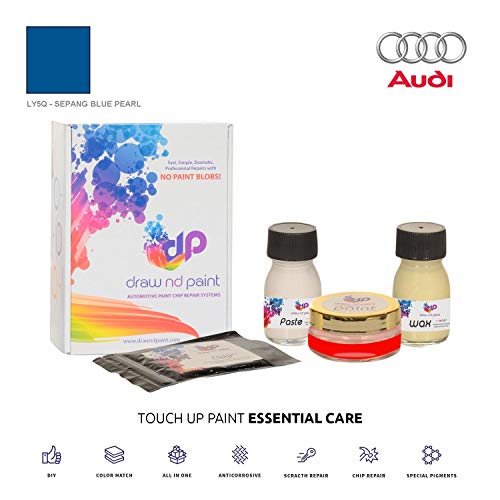 DrawndPaint for/Audi S8 / SEPANG Blue Pearl - LY5Q / Touch-UP Sistema DE Pintura Coincidencia EXACTA/Essential Care