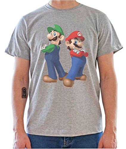 DreamGirl Super Mario Bros. Graphics Mens T-Shirt Large