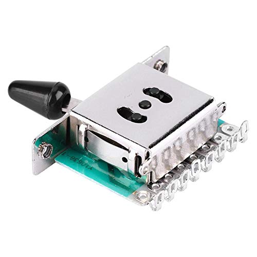 Drfeify Guitarra Eléctrica Selector de Perilla de Control de Interruptor de Olla de 5 Vías Accesorios de Guitarra