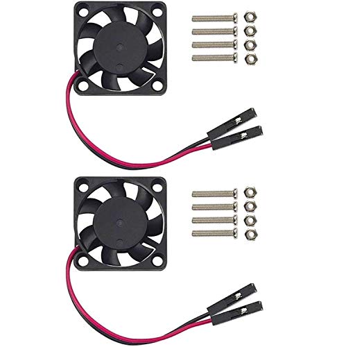 Easycargo Raspberry Pi Ventilador, 3,3–5v DC silencioso ventilador para Raspberry Pi 3B+, 3B, 2, B+, RetroFlag NESPI Funda 30mm (2 unidades)