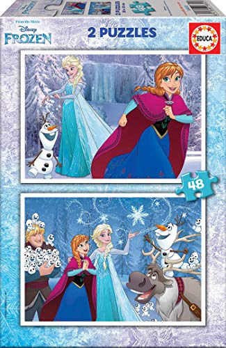 Educa Frozen Puzzles, 2x48 Piezas, multicolor (16852)