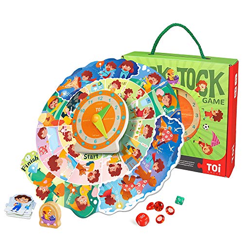 El juguete educativo incluye un reloj de madera y un tablero de juego de rompecabezas para enseñar a los niños a leer el reloj y desarrollar buenos hábitos, regalo para niños de 4 5 6 7 años de edad.