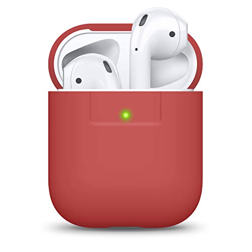 elago Funda AirPods Case Funda Premium Silicona Diseñado para Apple AirPods 1 & 2 (Rojo)