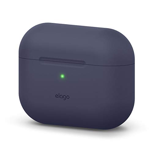 elago Original Funda de Silicona Compatible con AirPods Pro (2019) - 360° Protección de Cuerpo Completo, Premium Silicona [Ajuste Probado] (Jean Indigo)