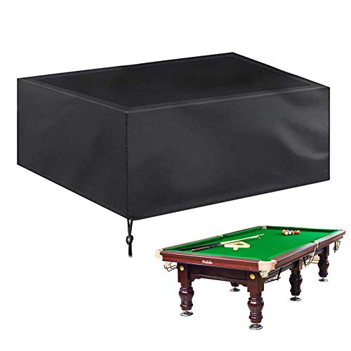 Exuberanter Cubierta De Mesa De Billar De 7/8/9 Pies, Funda Protectora para Mesa De Billar Impermeable Al Aire Libre, Cubierta De Mesa De Billar De Protección Completa De Tela Oxford 210D con Cordón