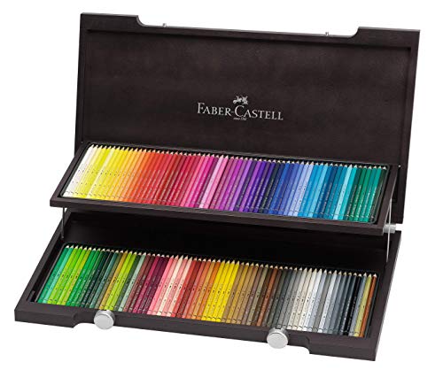 Faber-Castell 117513 - Estuche de madera con 120 ecolápices acuarelables, multicolor