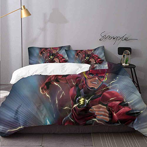 Farmhouse - Juego de ropa de cama Sdx Flash con funda de edredón y dos fundas de almohada, juego de funda de edredón de 3 piezas para cama individual