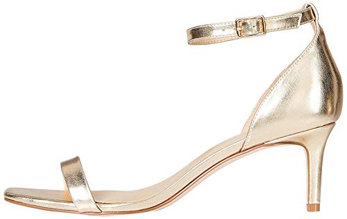 FIND Barely There Strappy Sandalias Abiertas, Dorado (Gold), 36 EU