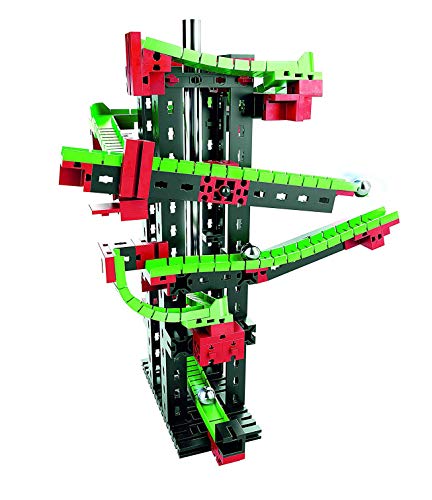 Fischertechnik Dynamic S – Juego Educativo y Divertido de Construcción de Circuitos de Canicas, 140 Piezas