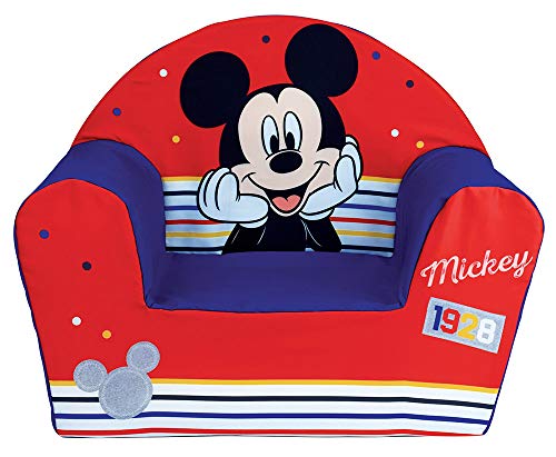 Fun House 713012 Disney Mickey - Sillón Infantil Original de Francia, a Partir de 18 Meses