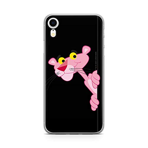 Funda para iPhone XR con Licencia Original y Oficial de Pink Panther para iPhone XR, Funda Rosa Panther, Carcasa de plástico de Silicona TPU, Protege de Golpes y arañazos