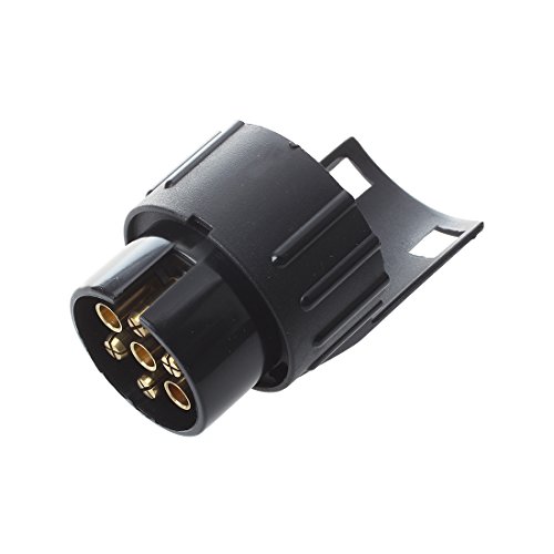 Gancho de Remolque Electrico Convertidor - SODIAL(R)7 a 13 Pin Adaptador Trailer 12V Caravana Camion Gancho de Remolque Electrico Convertidor N Tipo de Plastico